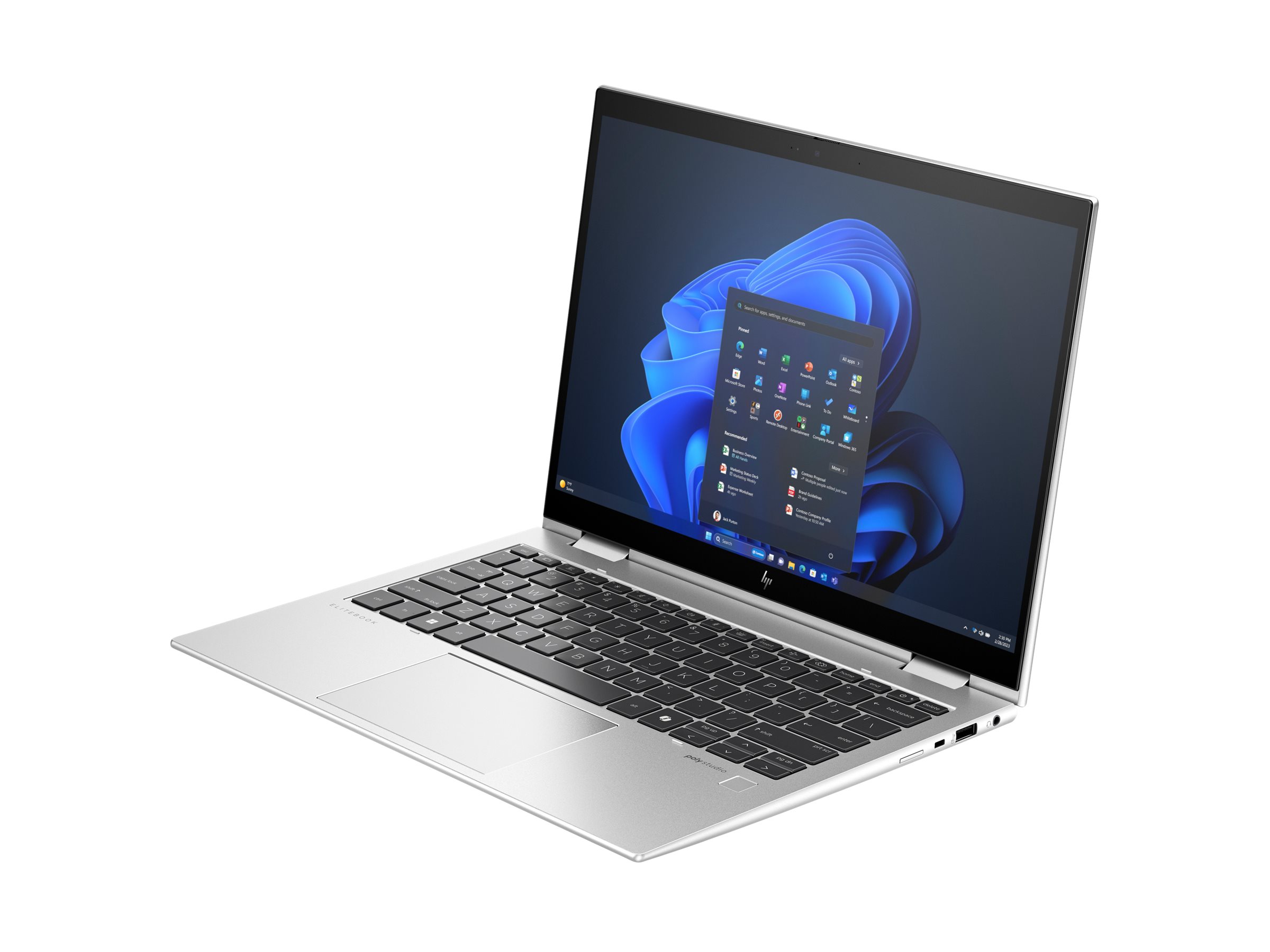 HP Elite x360 830 G11 Notebook - Flip-Design - Intel Core Ultra 7 155U / 1.7 GHz - Win 11 Pro - Intel Graphics - 16 GB RAM - 512 GB SSD NVMe - 33.8 cm (13.3")