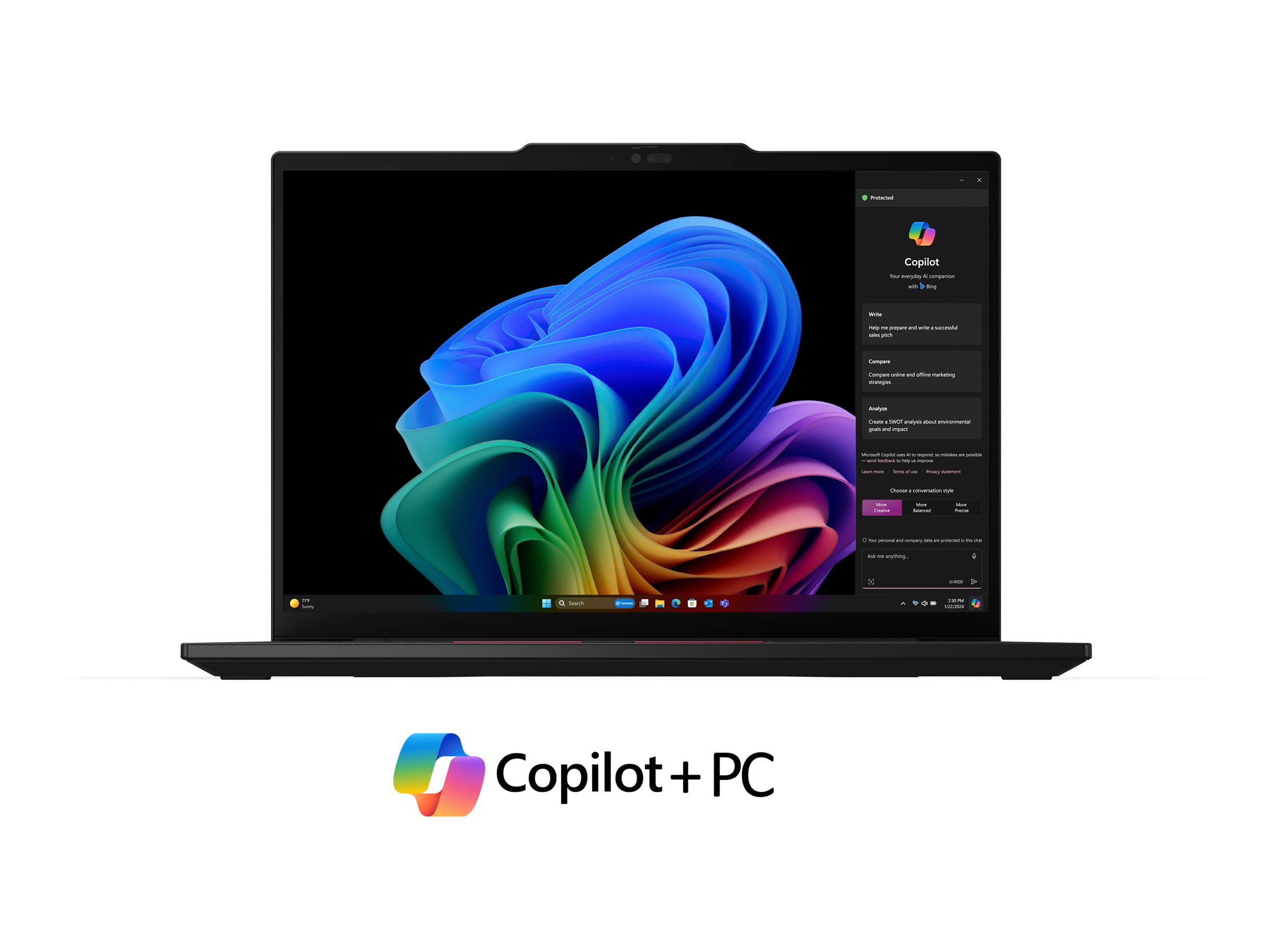 Lenovo ThinkPad T14s Gen 6 21N1 - 180°-Scharnierdesign - Snapdragon X Elite X1E-78-100 / 3.4 GHz - Win 11 Pro (auf ARM) - Qualcomm Adreno - 32 GB RAM - 1 TB SSD TCG Opal Encryption 2, NVMe - 35.6 cm (14") IPS 1920 x 1200 - Bluetooth, Wi-Fi 7 - Schwa...