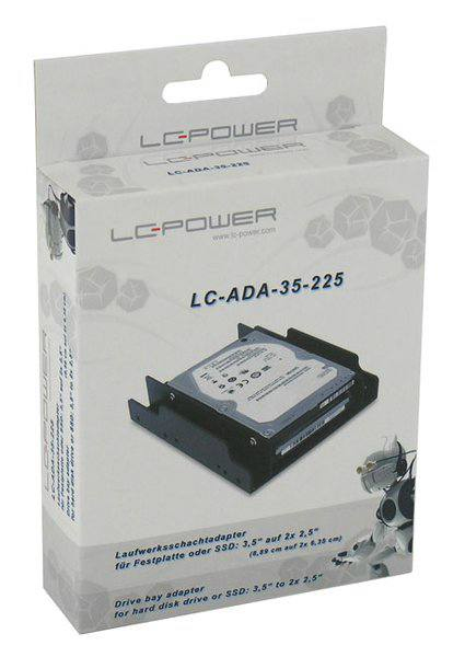 LC-Power LC-ADA-35-225 - Laufwerksschachtadapter - 3,5 auf 2,5 (8.9 cm to 6.4 cm), Ansicht 2