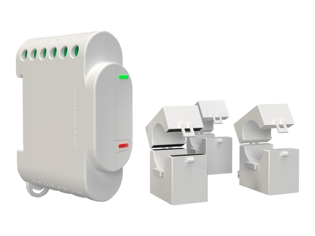 Shelly 3EM - Weiß - 802.11b,802.11g,Wi-Fi 4 (802.11n) - 2,4 GHz - 1 mW - 30 m - 3 Kanäle, Ansicht 2