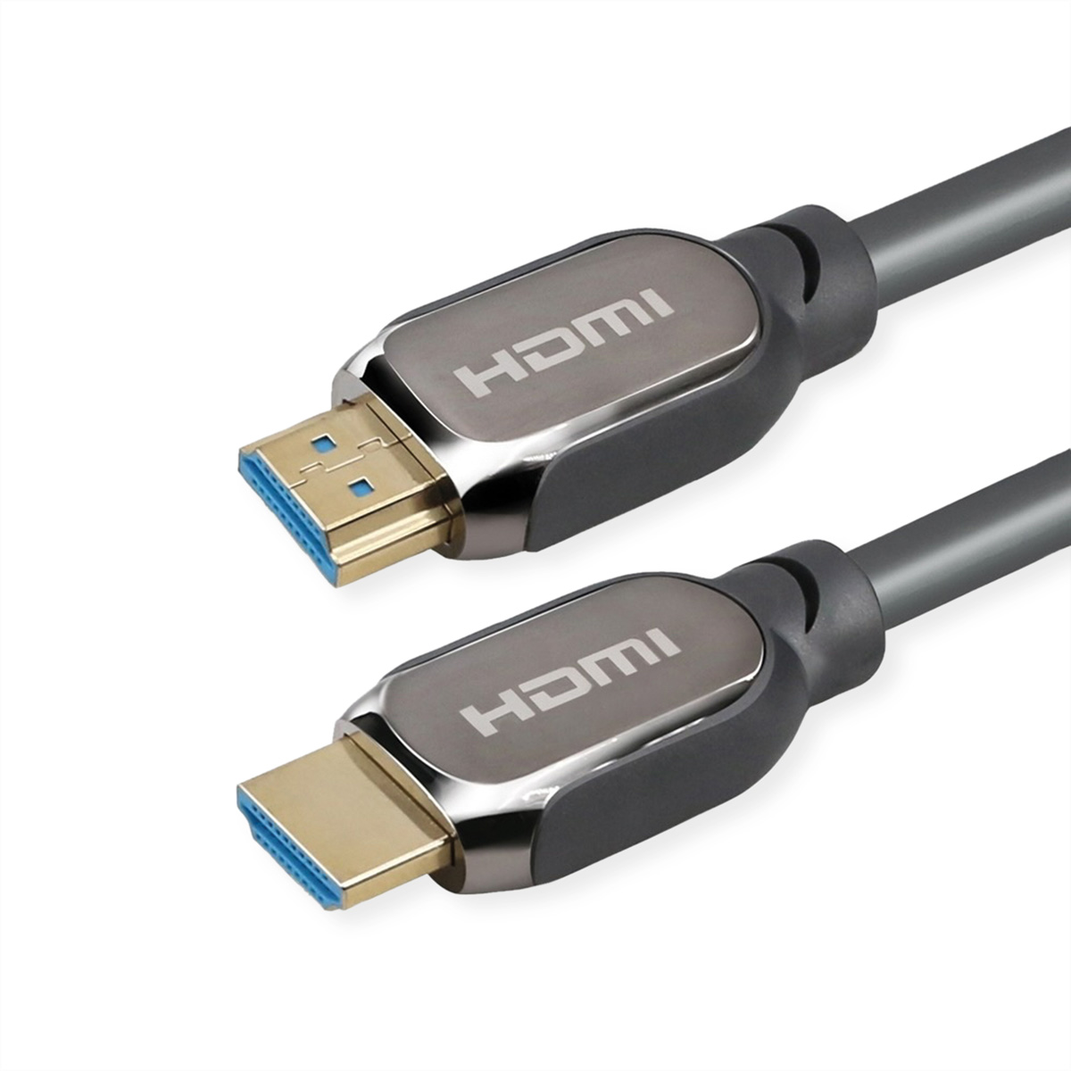 ROLINE HDMI-Kabel mit Ethernet - HDMI männlich zu HDMI männlich - 3 m - Doppelisolierung - Schwarz - im Freien 8K5060Hz (7680 x 4320)