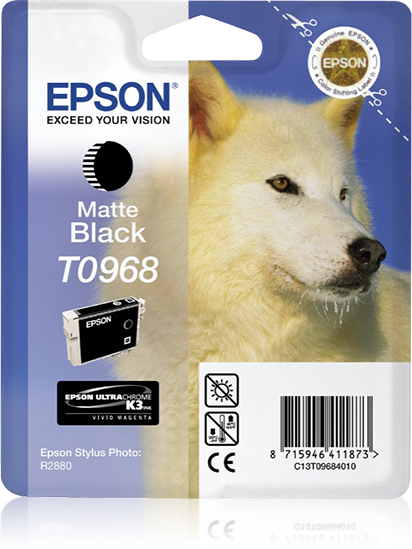 Epson Husky Singlepack Matte Black T0968, Tinte auf Pigmentbasis, 11,4 ml, 1 Stück(e)