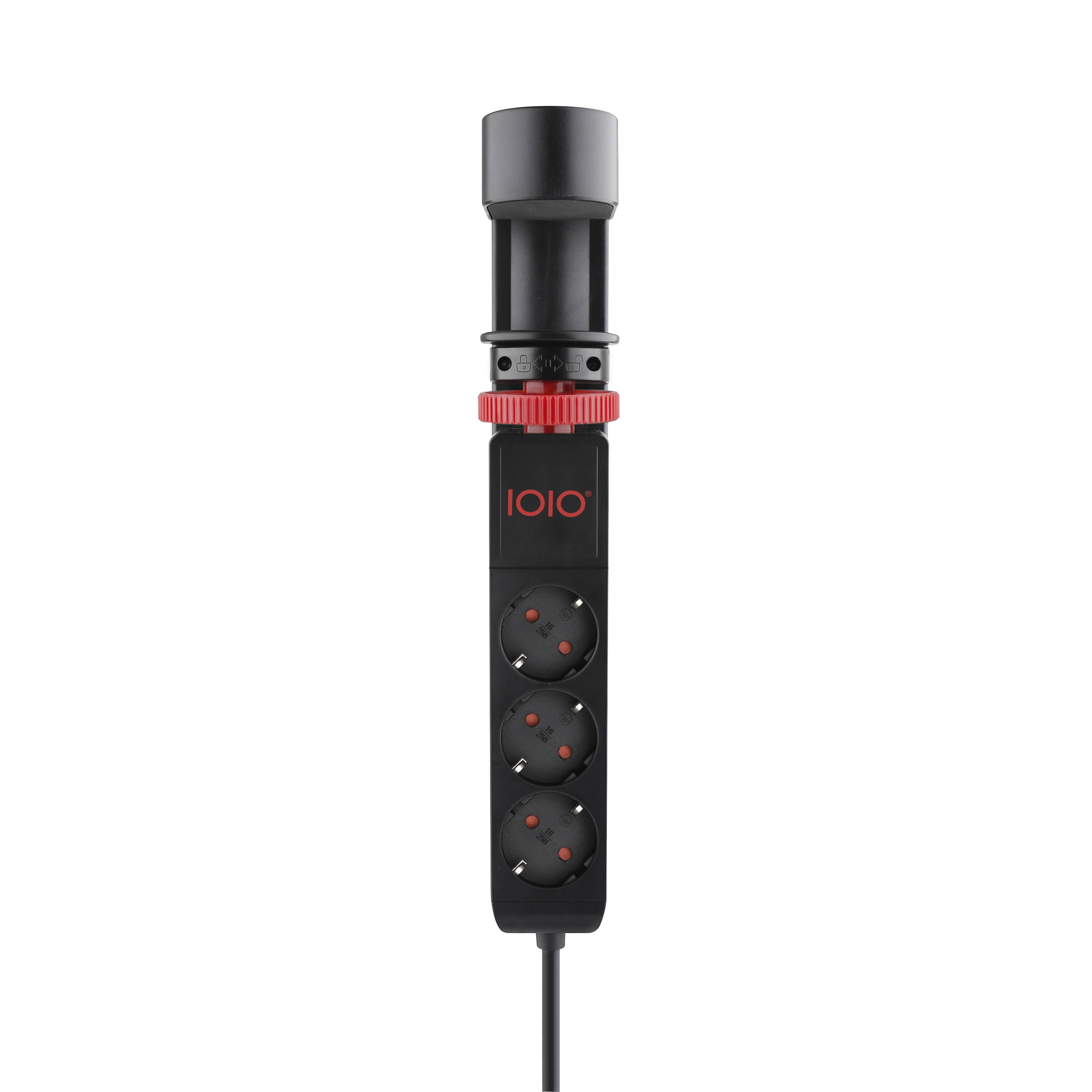 Olympia Tischkanten-Steckdosenleiste IOIO SL 3000 schwarz, Ansicht 3