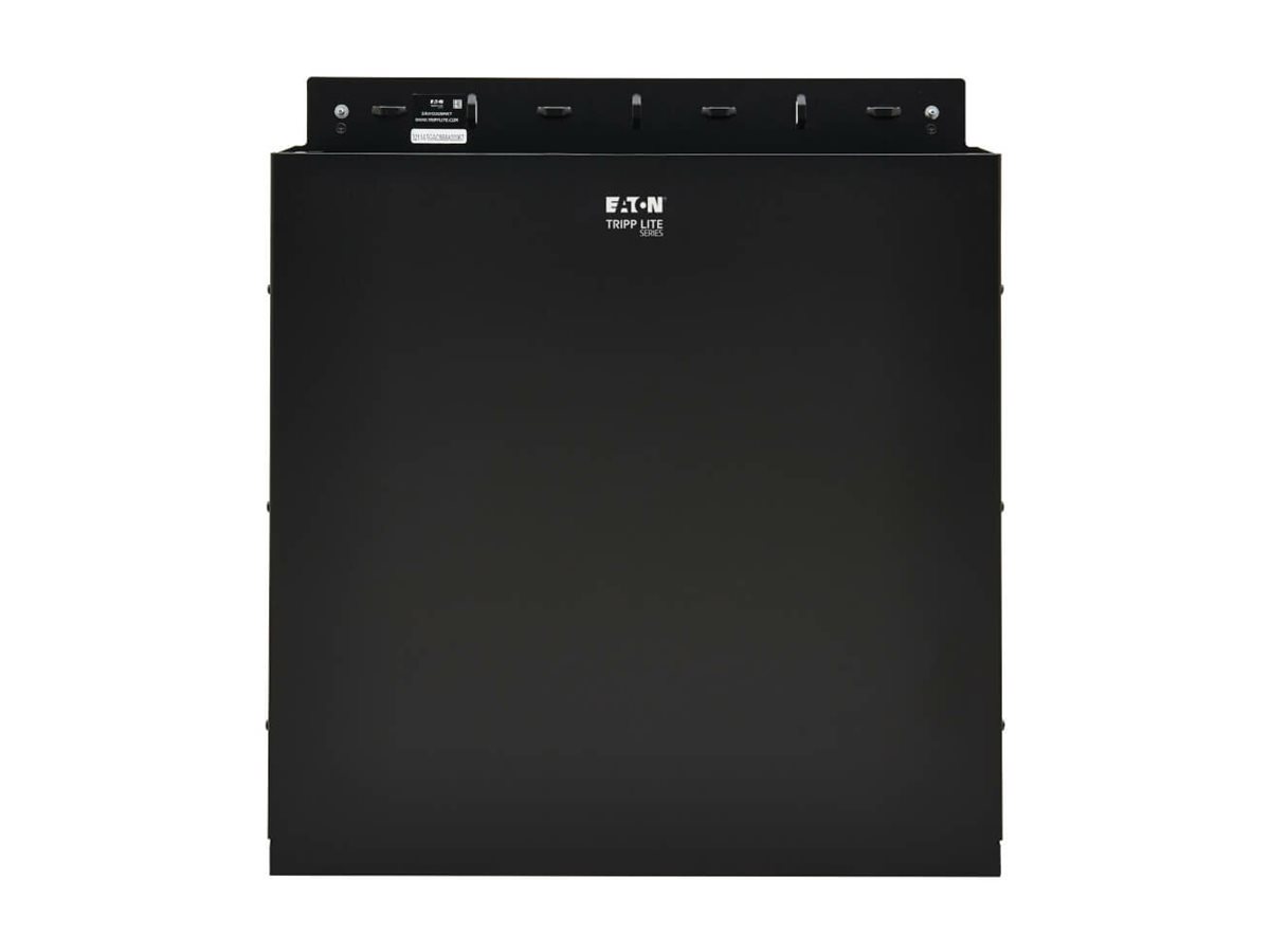 Tripp Eaton Tripp Lite Series SmartRack 2U Low-Profile Vertical-Mount Vented Wall-Mount Mini Rack Enclosure Black - Schrank für Rack-Gehäuse - geeignet für Wandmontage - Schwarz - 2U - 49.27 cm (19.4)
