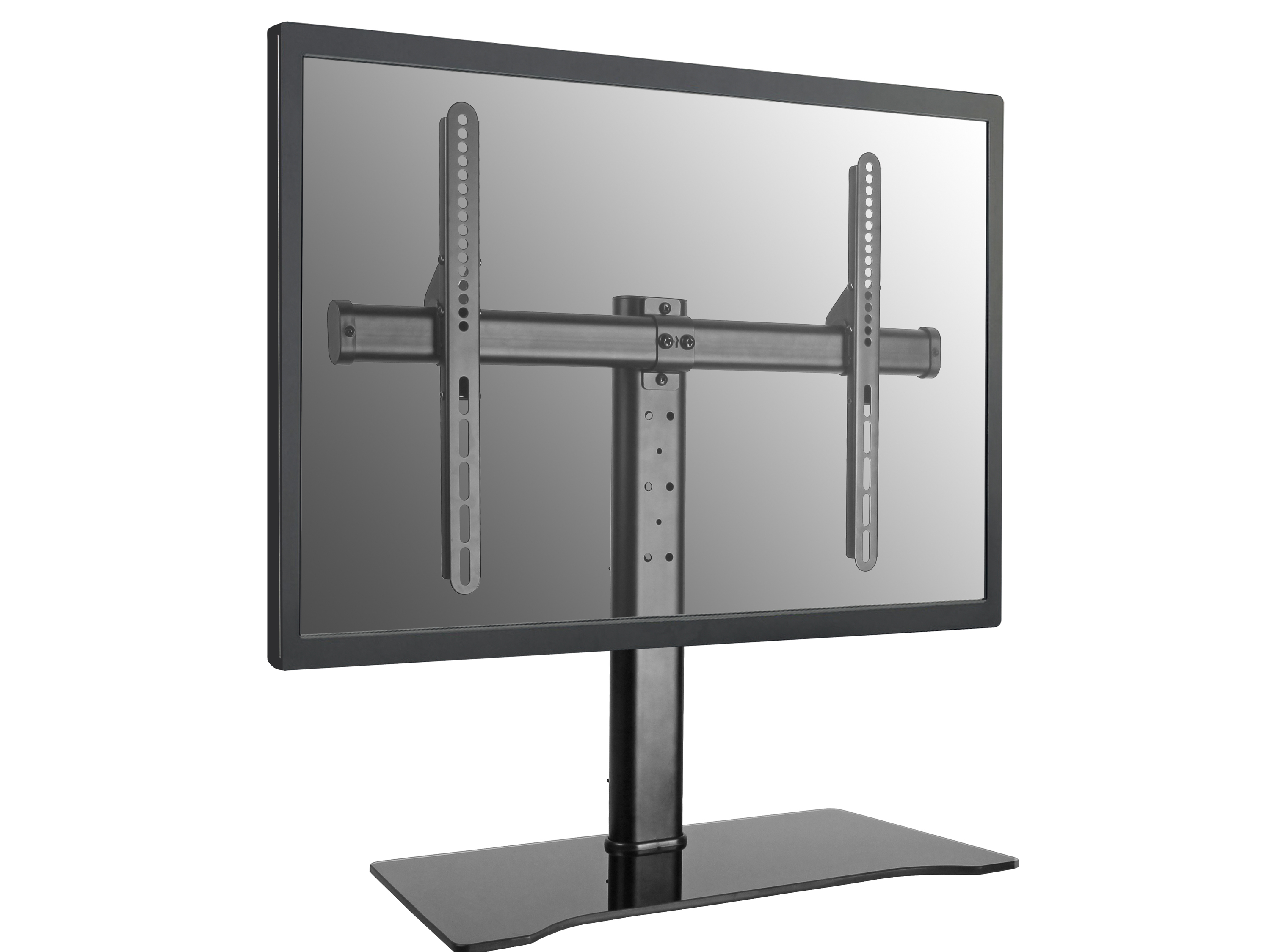 Equip Befestigungskit (Klammer, Standfuß) - für Flachbildschirm - Metall, Glas - Bildschirmgröße: 81-140 cm (32-55), Ansicht 3