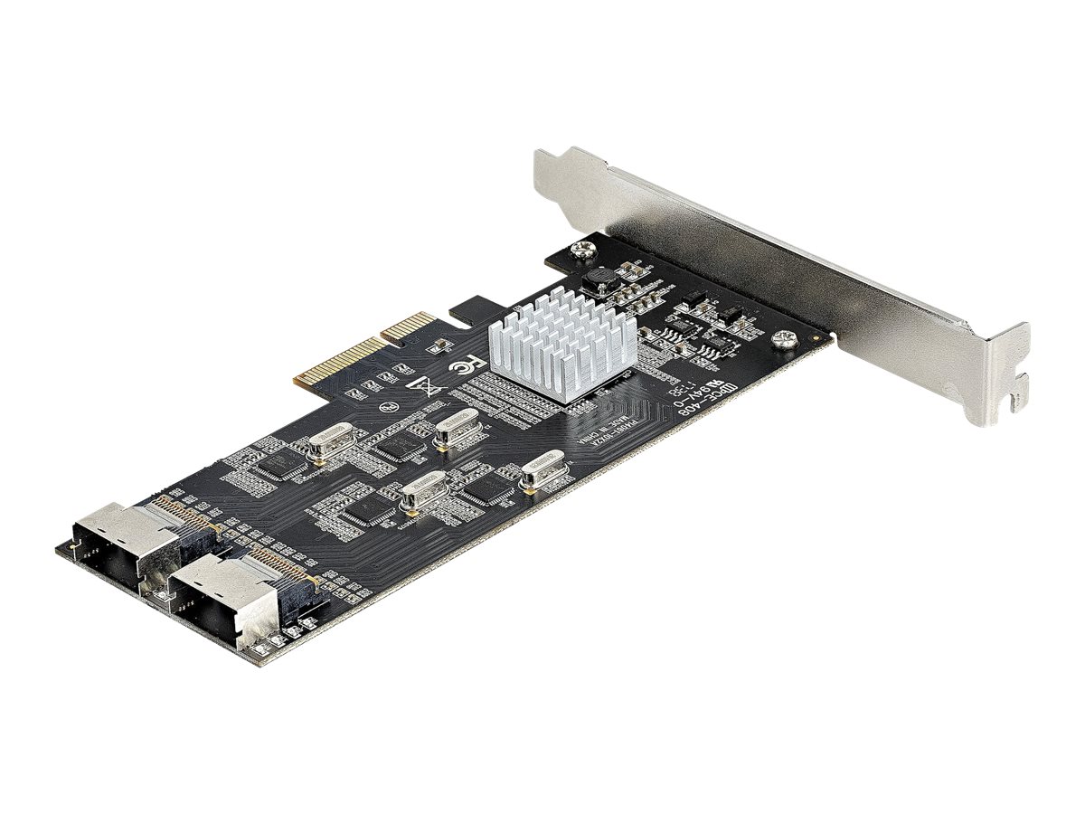 StarTech.com SATA PCIe Controller 8 Port - 6 Gbit/s PCI Express SATA Adapter - SATA PCIe Schnittstellenkarte - PCI-e x4 Gen 2 zu SATA III - SATA HDD/SSD (8P6G-PCIE-SATA-CARD) - Speicher-Controller