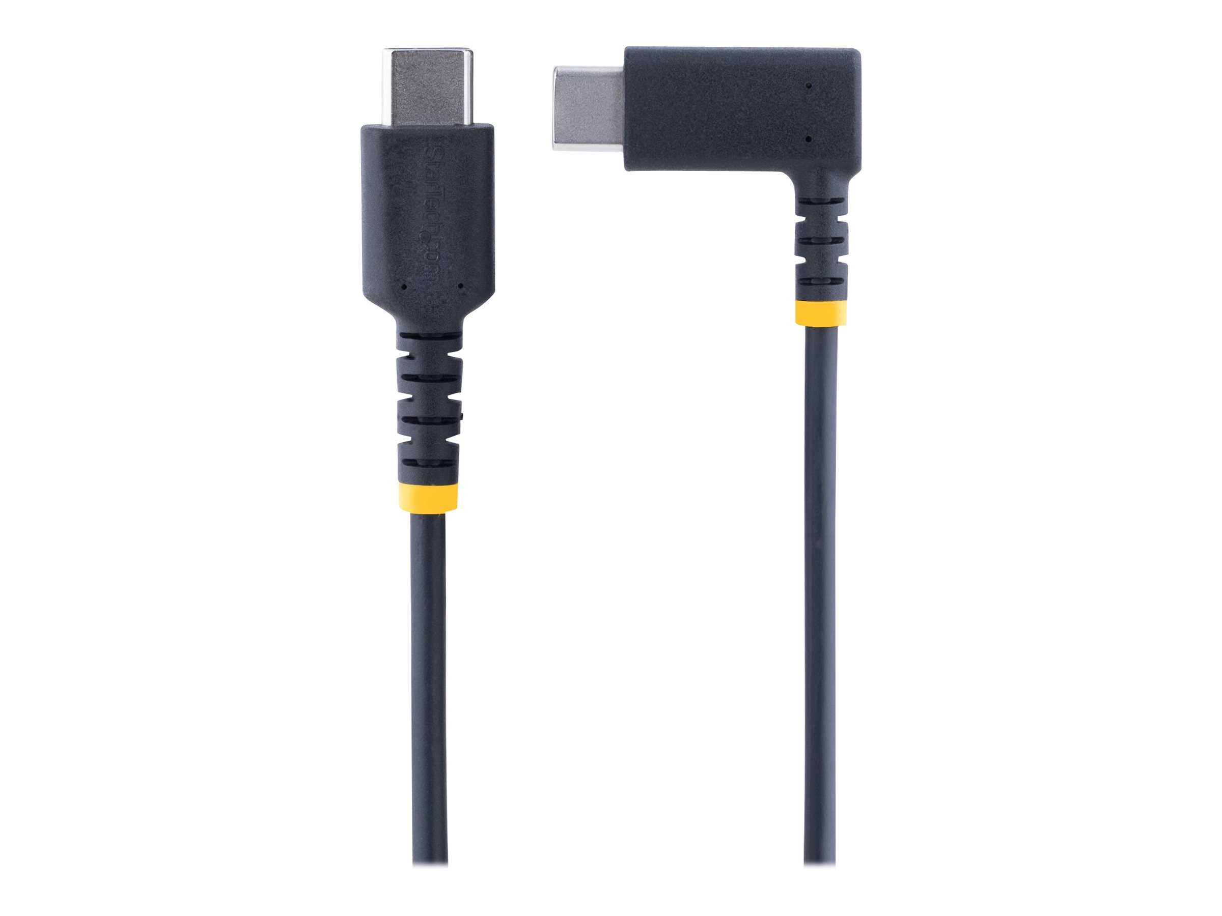 StarTech.com 1 m USB-C Ladekabel Mit Winkelstecker und 60W PD - Robust - USB-Kabel - USB-C (M)