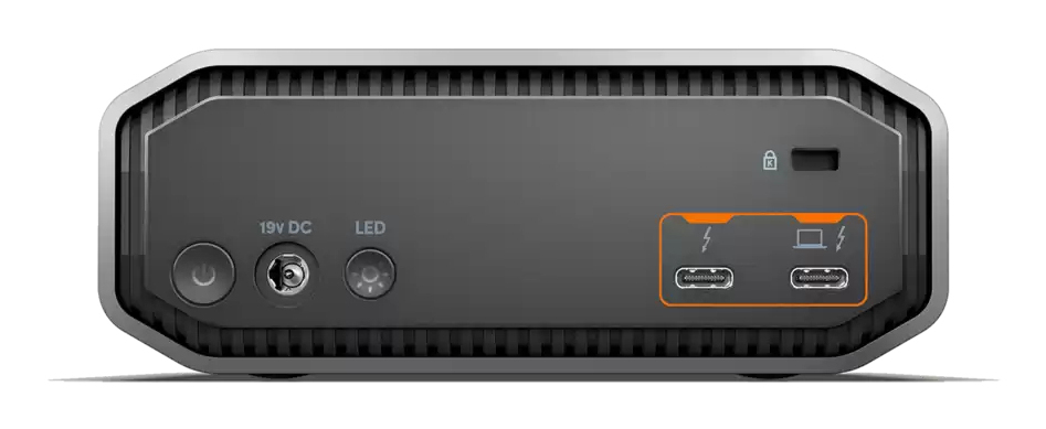 SanDisk Professional G-DRIVE PROJECT - Festplatten-Array - 1 Schächte - HDD 26 TB x 1 - Thunderbolt 3, USB-C 3.2 Gen 2, Ansicht 2