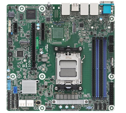 ASRock Rack B650D4U - Motherboard - micro ATX - Socket AM5 - AMD B650E Chipsatz, Ansicht 3