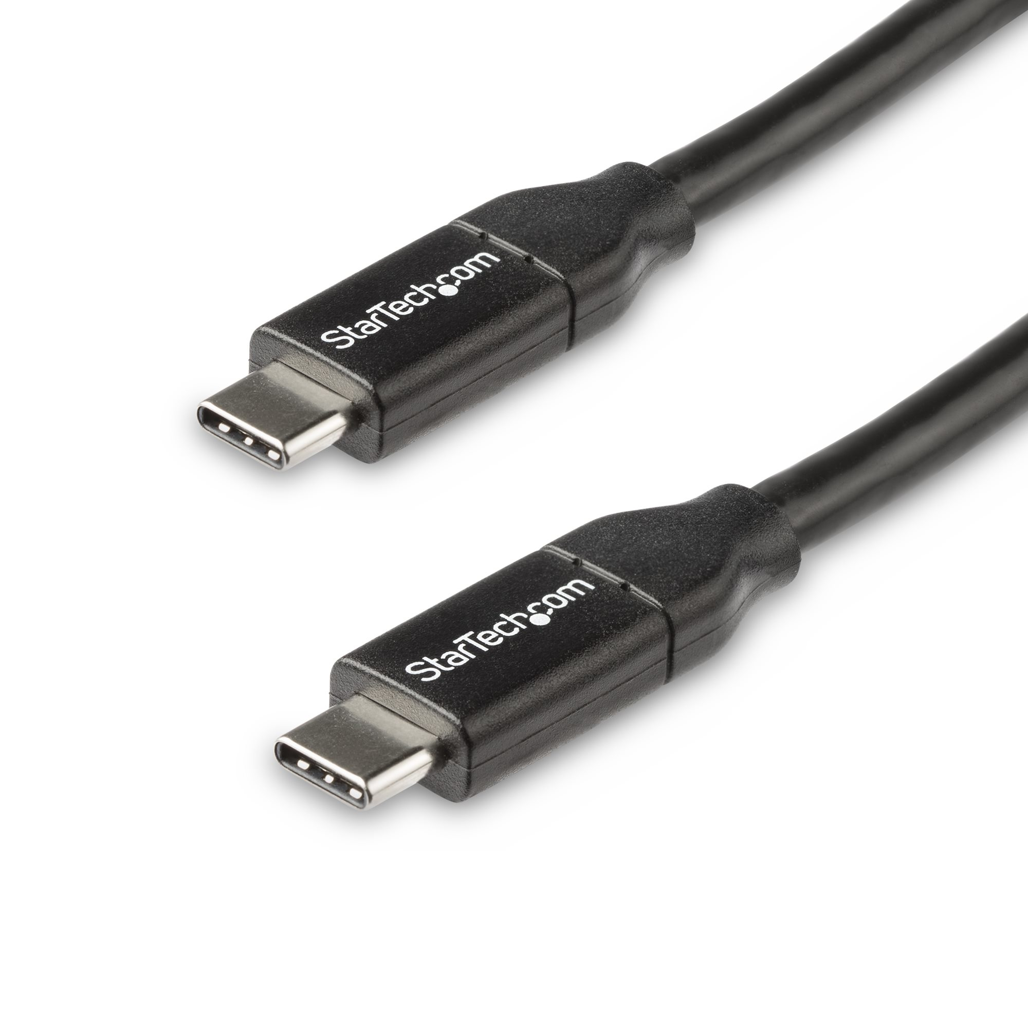 StarTech.com USB-C auf USB-C Kabel mit 5A Power Delivery - St/St - 50cm - USB 2.0 - USB-IF zertifiziert, 0,5 m, USB C, USB C, USB 2.0, 0,48 Gbit/s, Schwarz