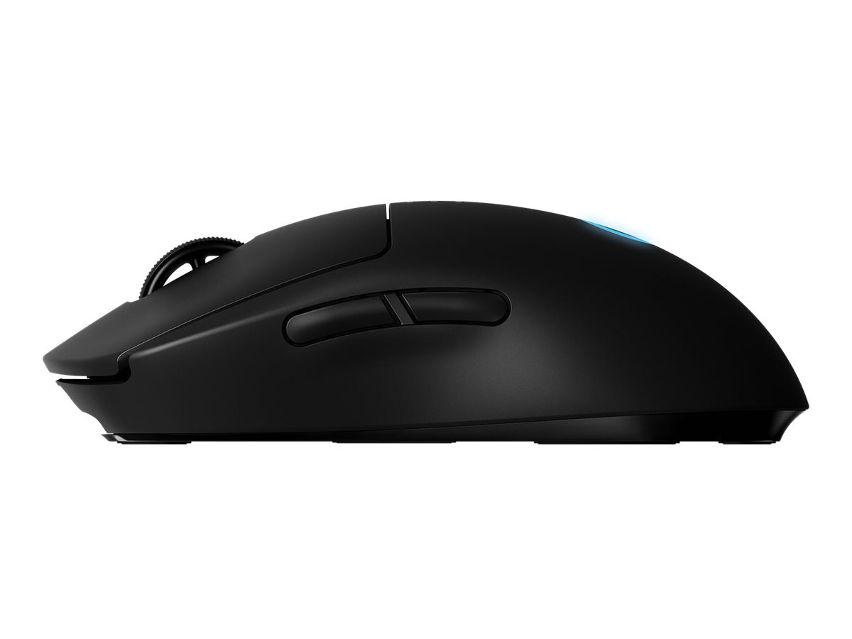 Logitech G Pro - Maus - rechts- und linkshändig - optisch - kabellos - 2.4 GHz - kabelloser Empfänger (USB)