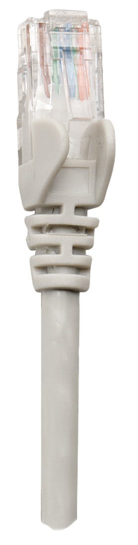 Intellinet Network Patch Cable, Cat5e, 0.25m, Grey, CCA, SF/UTP, PVC, RJ45, Gold Plated Contacts, Snagless, Booted, Ansicht 4