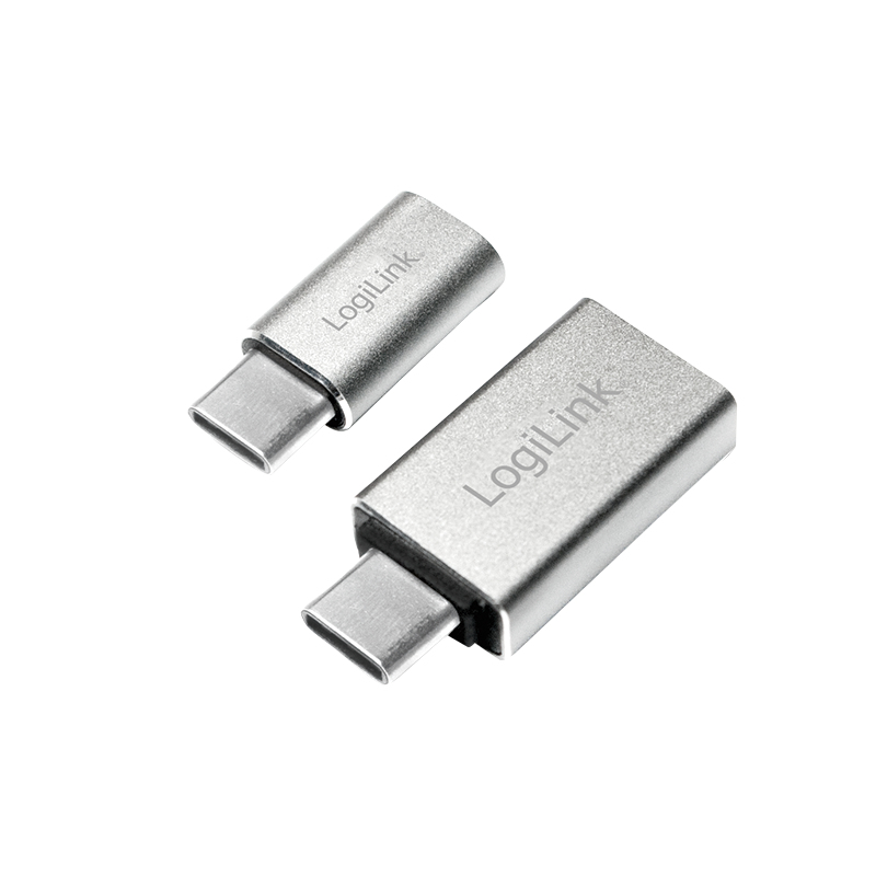 LogiLink AU0040 - USB 3.1 C - USB 3.0 A - Micro USB 2.0 - Aluminium, Ansicht 2
