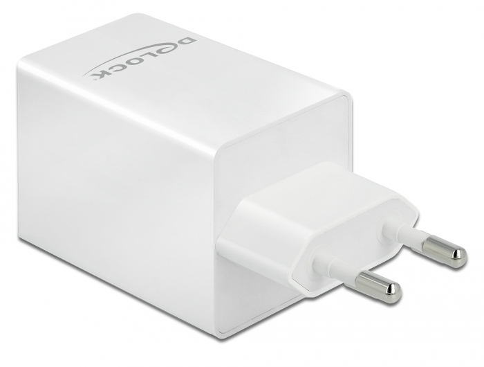 Delock Netzteil - 48 Watt - 3 A - Fast Charge, PD 3.0 - 2 Ausgabeanschlussstellen (USB, 24 pin USB-C), Ansicht 3