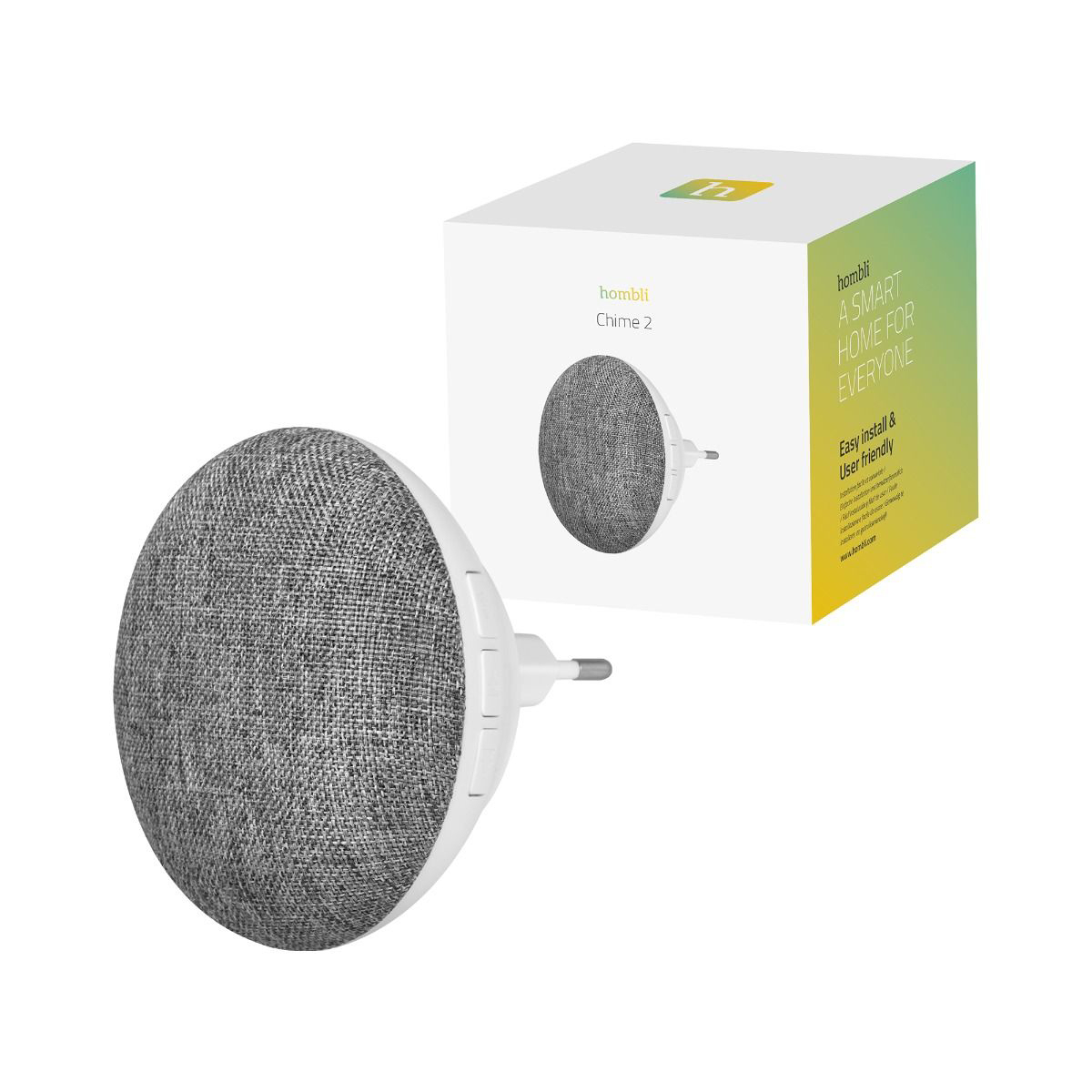 Hombli Doorbell Chime 2 - Grau - Weiß - Kunststoff - Kabellos - 433,92 MHz - 30 m - 110 dB, Ansicht 4