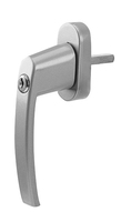 Olympia Fenstergriff mit Schloss FGS 100 silber, Ansicht 2
