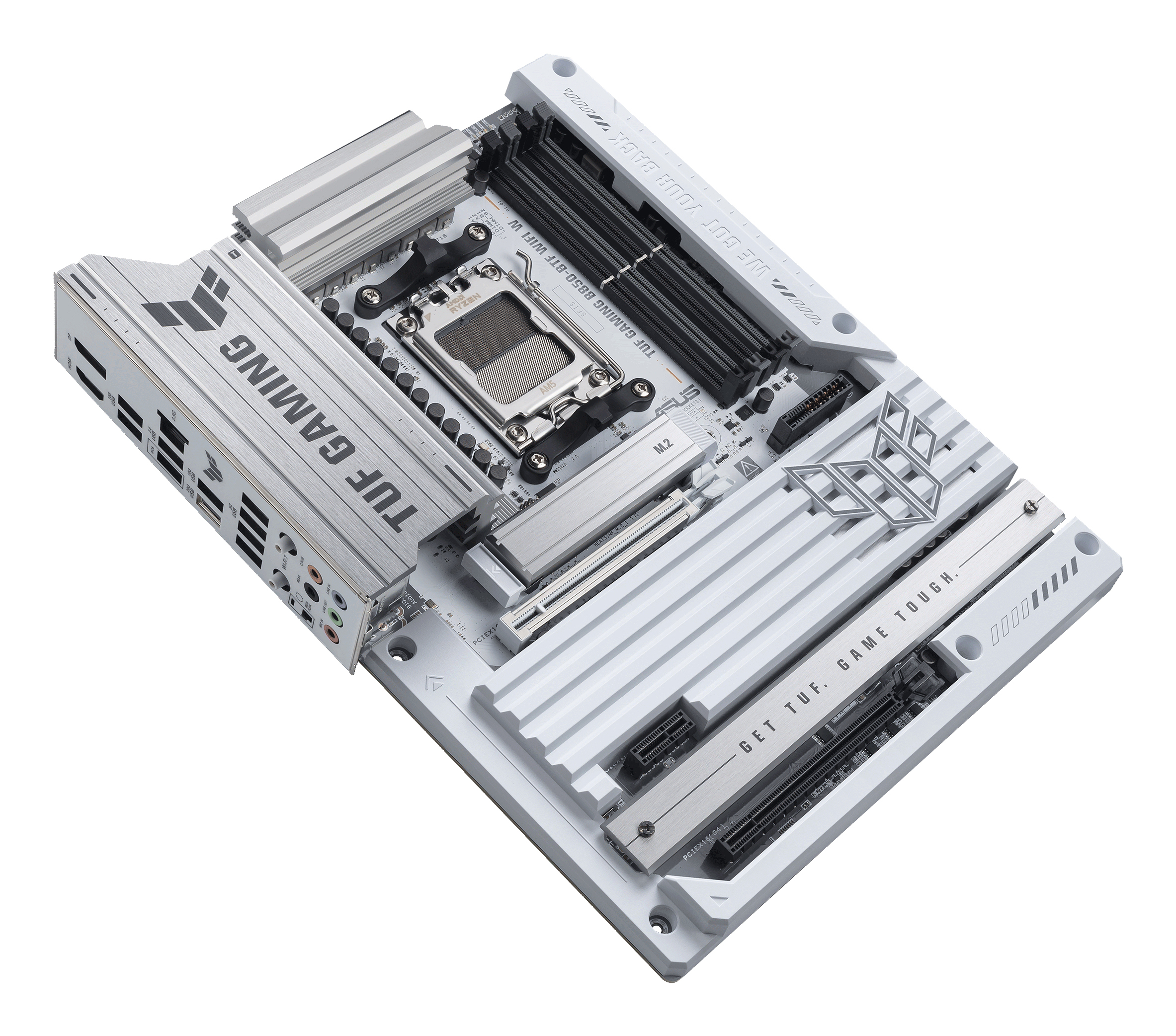 ASUS TUF GAMING B850-BTF WIFI W - Motherboard - ATX - Socket AM5 - AMD B850 Chipsatz - USB4, 2.5 GB LAN, Bluetooth, Ansicht 3