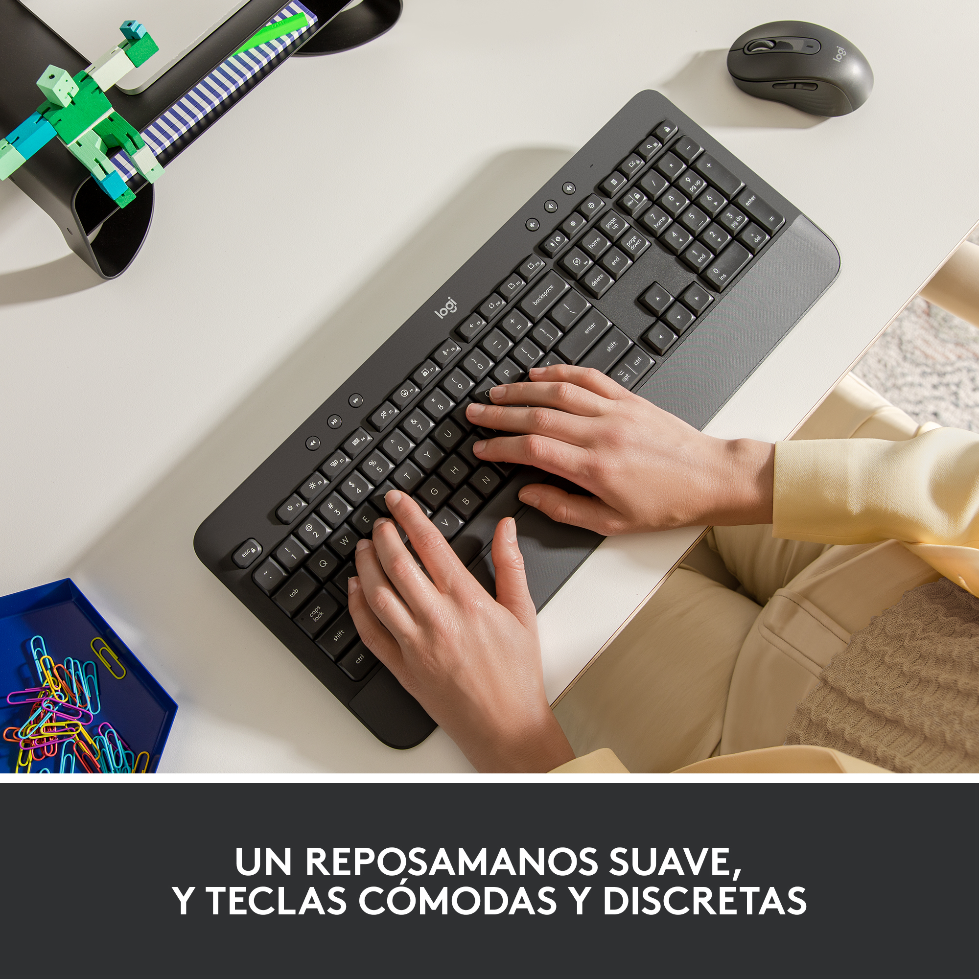 Logitech Signature K650 - Tastatur - kabellos - TL: Spanisch, QWERTY, Ansicht 2