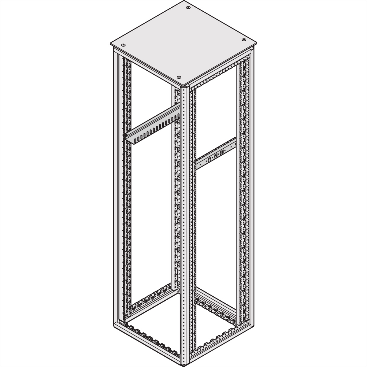 SCHROFF SLIDE RAIL 600D HEAVY/DUTY 10PC, Ansicht 2