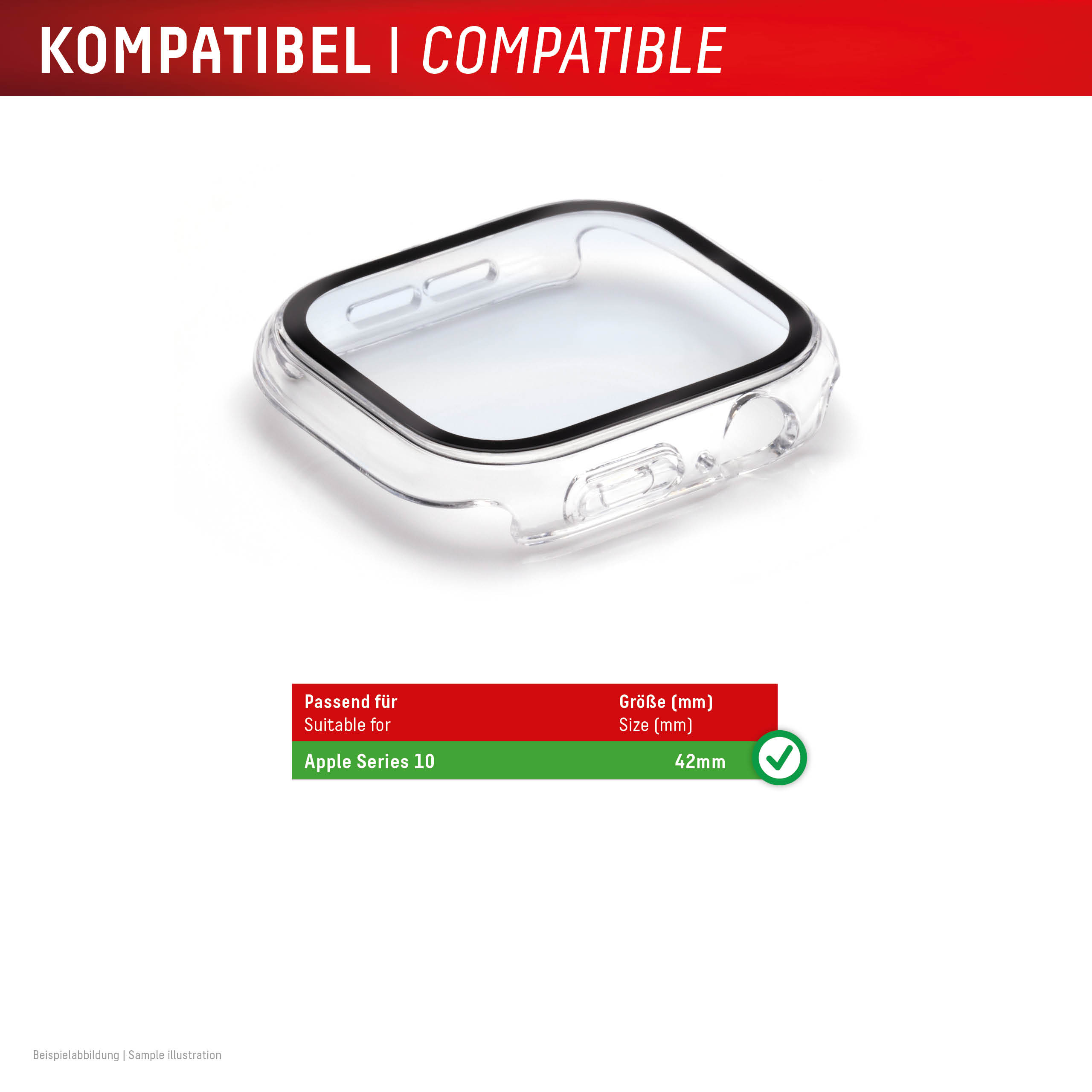 E.V.I. DISPLEX Full Body Apple Series - transparent Apple Watch 11/10 (42mm), Ansicht 4