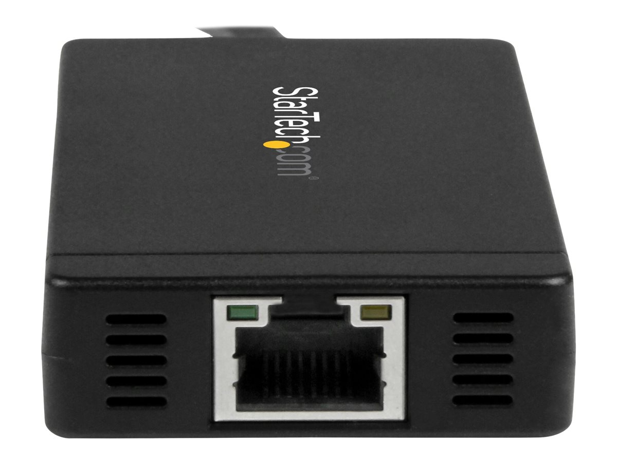 StarTech.com 3 Port USB 3.0 Hub mit USB-C und Gigabit Ethernet, Ansicht 4
