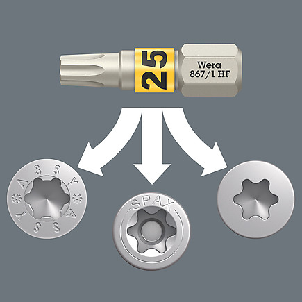 Wera Bit-Check 12 Wood TORX HF 1 SB, Ansicht 3