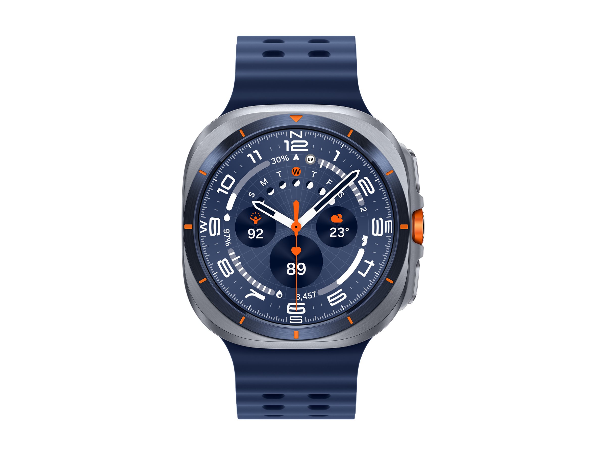 Samsung Galaxy Watch Ultra - 47 mm - Titanium Blue - intelligente Uhr mit Marineband - Blau - S/M/L - 3.73 cm, Ansicht 5