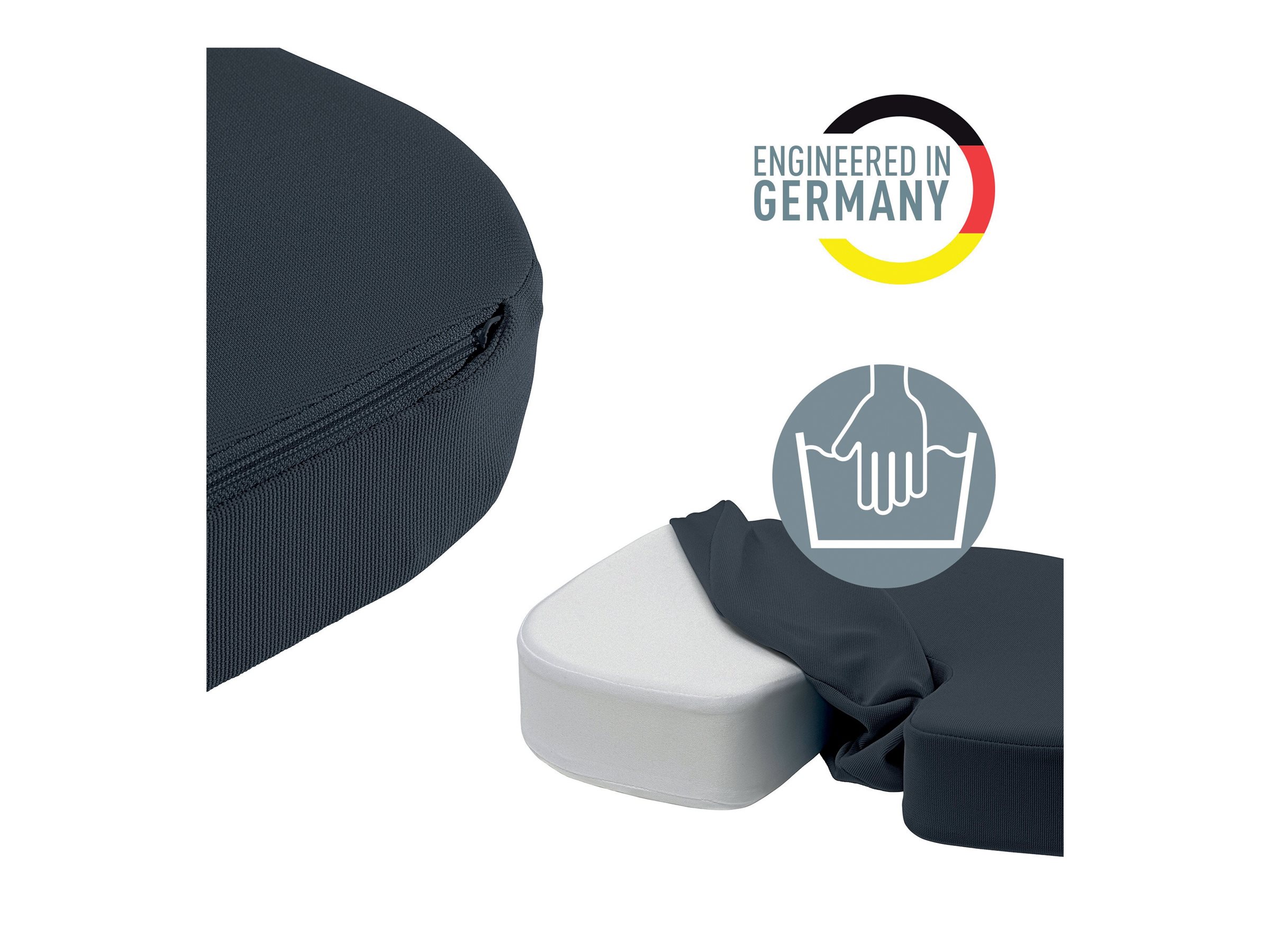 Esselte Leitz Ergo Cosy - Sitzkissen - Velvet Gray, Ansicht 4