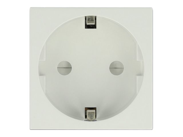Delock Easy 45 - Steckdose - 2P+E - Typ F - mit Verschluss - 1 Steckdose - 16 A - Wechselstrom 250 V - weiß RAL 9003 (Packung mit 10)