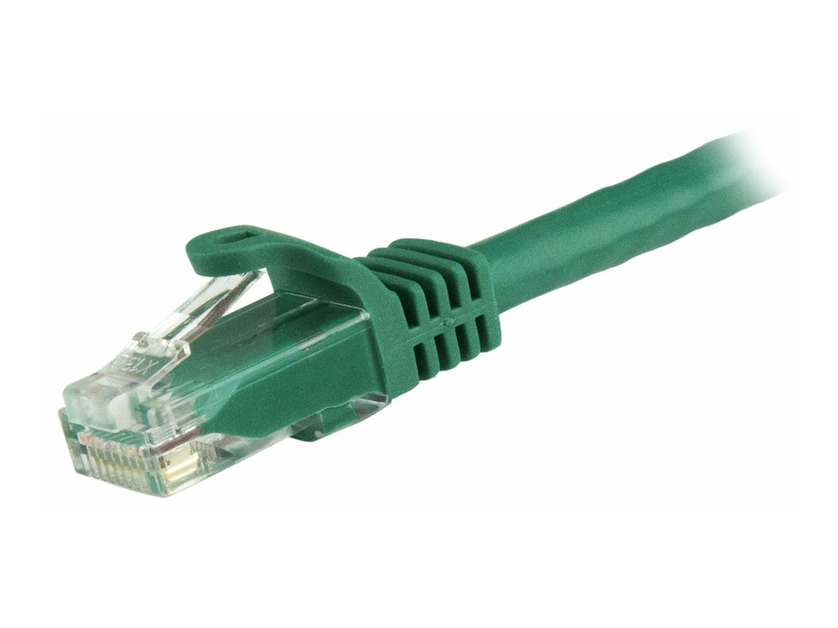 StarTech.com 2m CAT6 Ethernet Cable, 10 Gigabit Snagless RJ45 650MHz 100W PoE Patch Cord, CAT 6 10GbE UTP Network Cable w/Strain Relief, Green, Wiring is UL Certified/TIA - Category 6 - 24AWG (N6PATC2MGN)