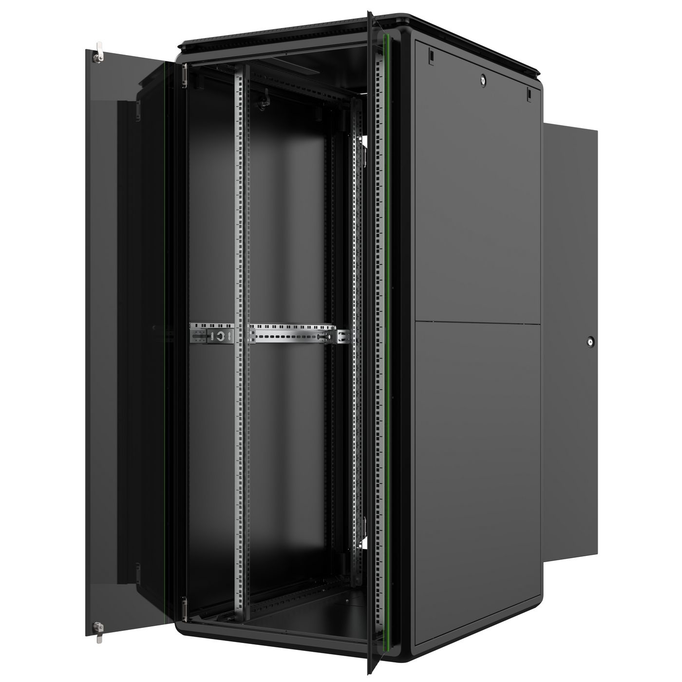 Lanview RDL36U81BL - 36U - 600 kg - 103 kg - Schwarz, Ansicht 2