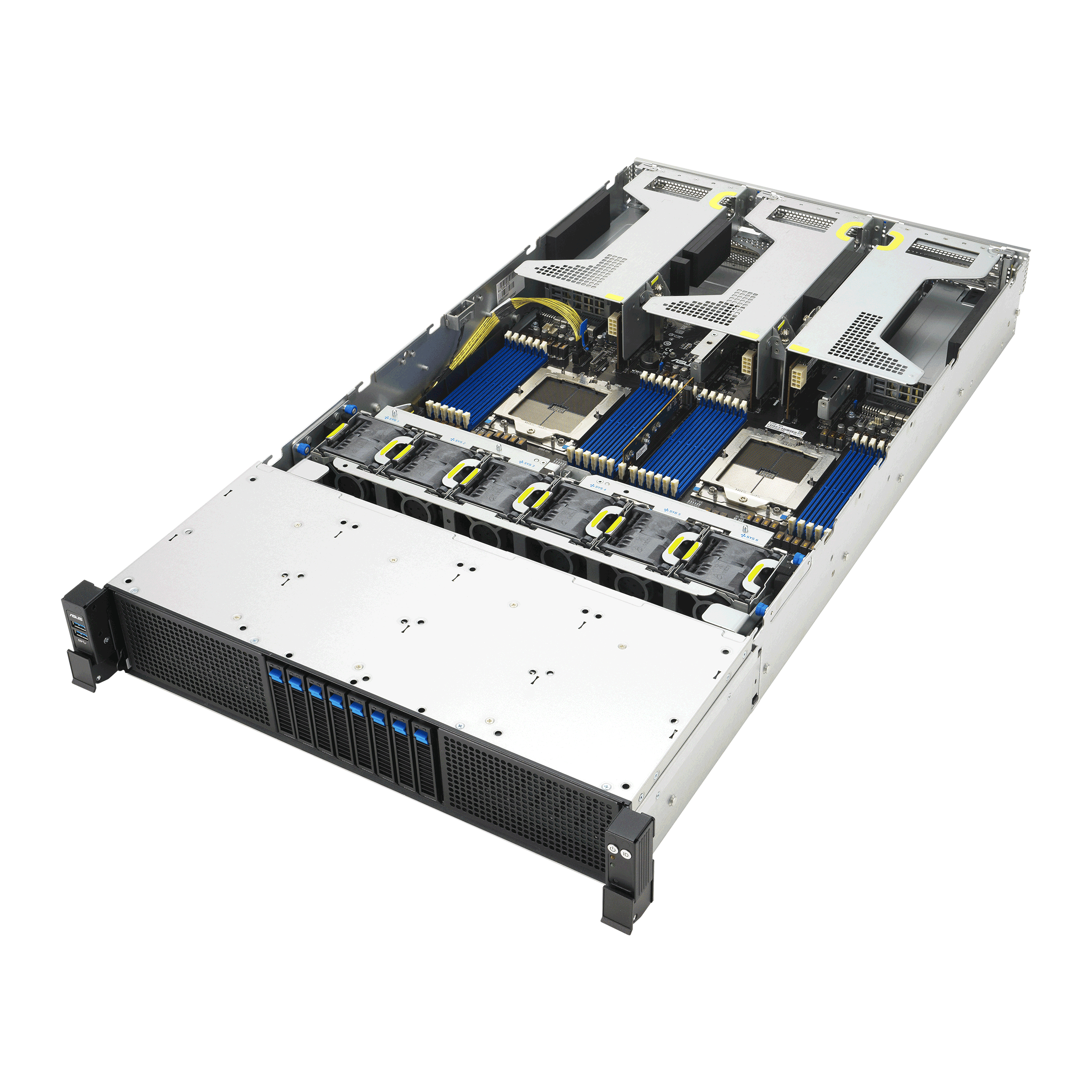 ASUS RS720A-E13-RS8G/3.2WK/8NVMe/GPU - Server - 128 GB, Ansicht 4