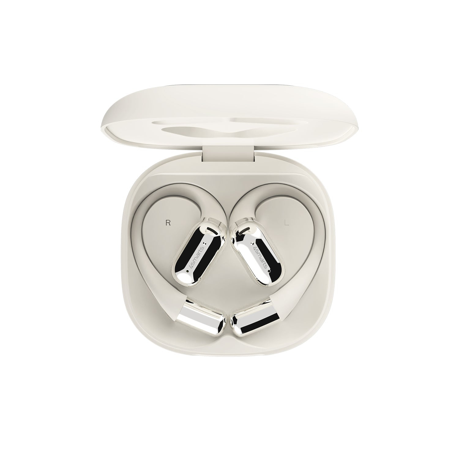 4smarts Open-Ear Bluetooth Kopfhörer SkyBuds AI Screen Beige - Kopfhörer, Ansicht 3