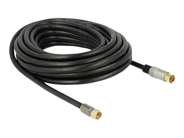Delock Premium - Antennenkabel - IEC-Anschluss weiblich zu F-Stecker männlich