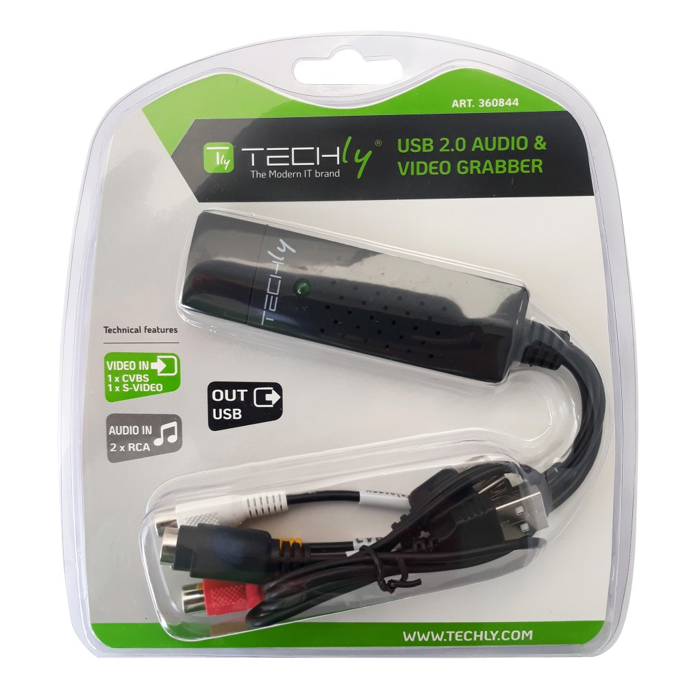 IC Intracom Techly I-USB-VIDEO-700TY - Schwarz - Windows 10 - Windows 2000 - Windows 7 - Windows 8 - Windows Vista, Ansicht 3