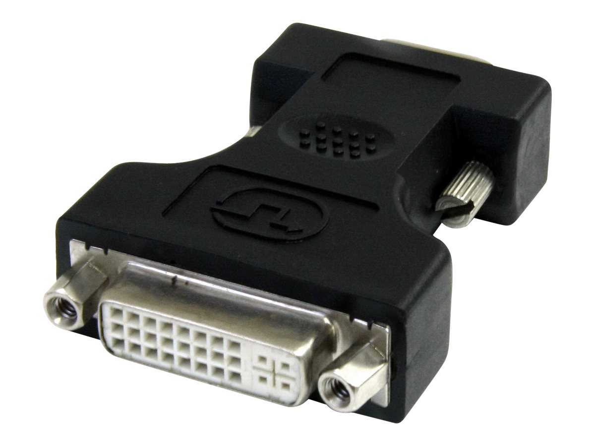 StarTech.com DVI auf VGA Monitor Adapter - DVI-I (Buchse) (29 pin) - VGA (Stecker) (15 pin) - Monitor Konverter - Stecker schwarz - VGA-Adapter