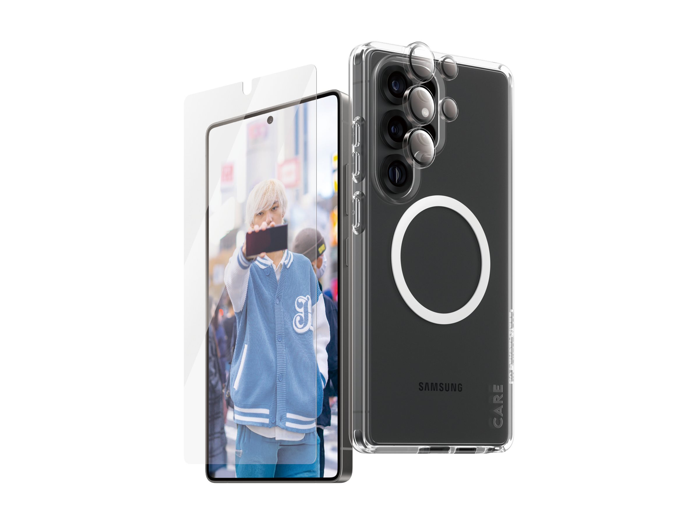 PanzerGlass CARE by PanzerGlass Urban Combat - 3-in-1 - kompatibel mit MagSafe - 100 % recyceltes Polycarbonat & TPU, Ansicht 3