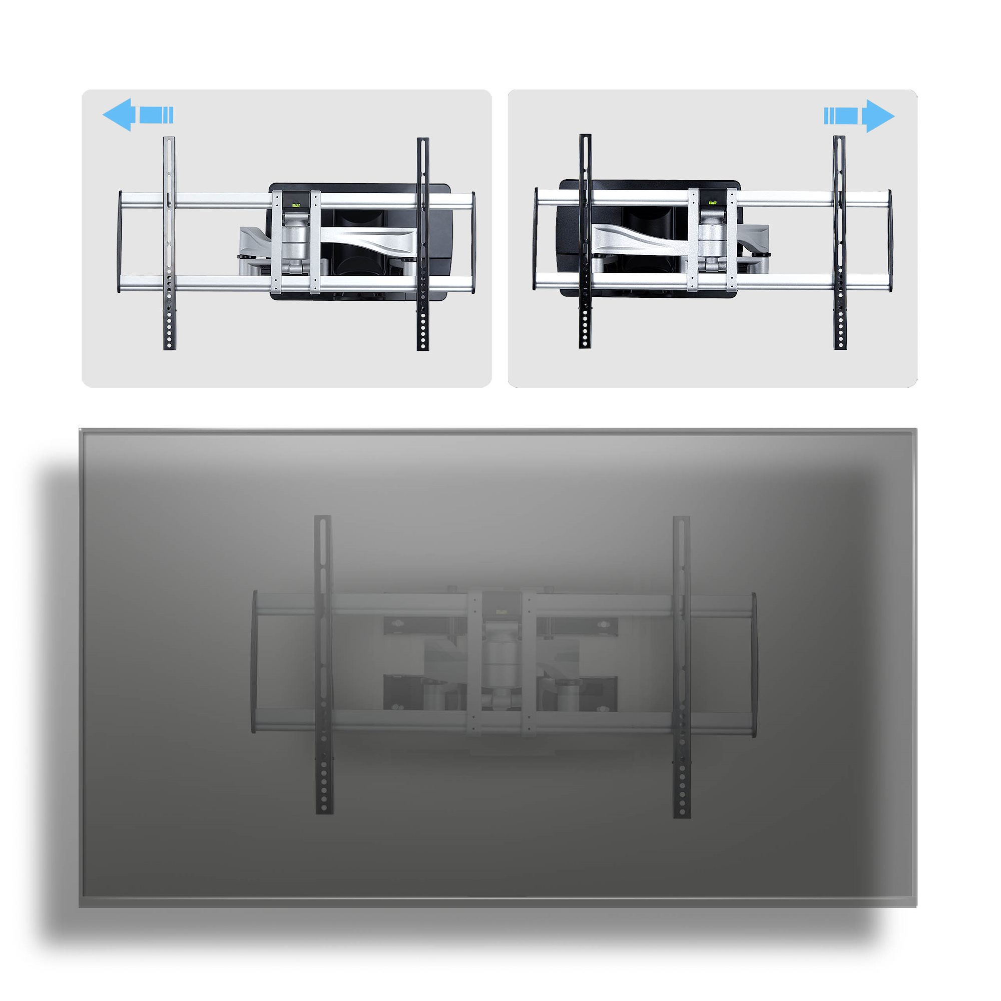 StarTech.com Heavy-Duty Articulating TV Wall Mount for up to 100-inch and 187.4lb/85kg Flat, Ansicht 4