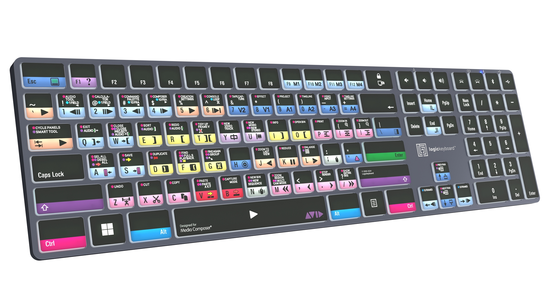 Logickeyboard Avid Media Composer Pro Titan - TL: Französisch, AZERTY, Ansicht 2
