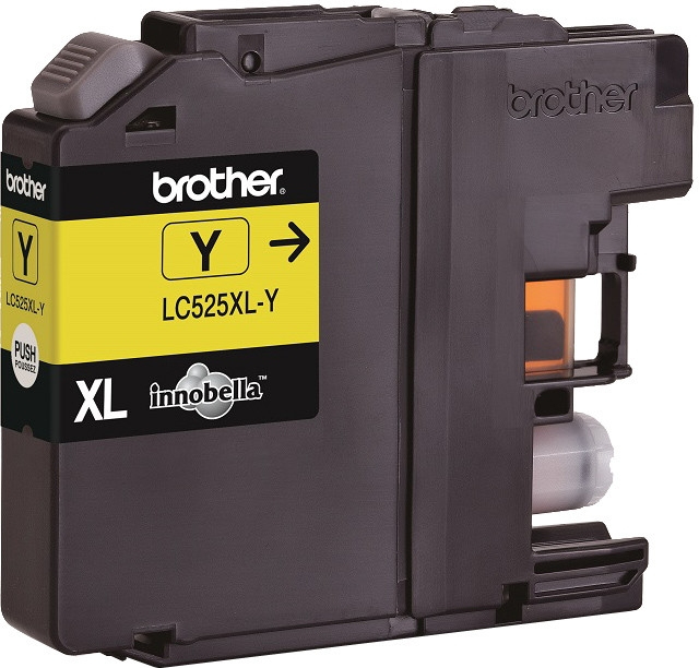 Brother LC525XL-Y, Extrahohe (Super-) Ausbeute, Tinte auf Pigmentbasis, 1300 Seiten