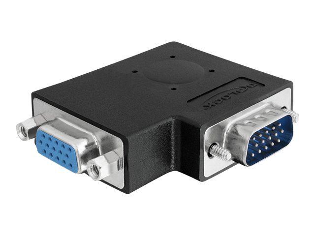 Delock Adapter VGA male  female 90° angled - VGA-Adapter - HD-15 (VGA)