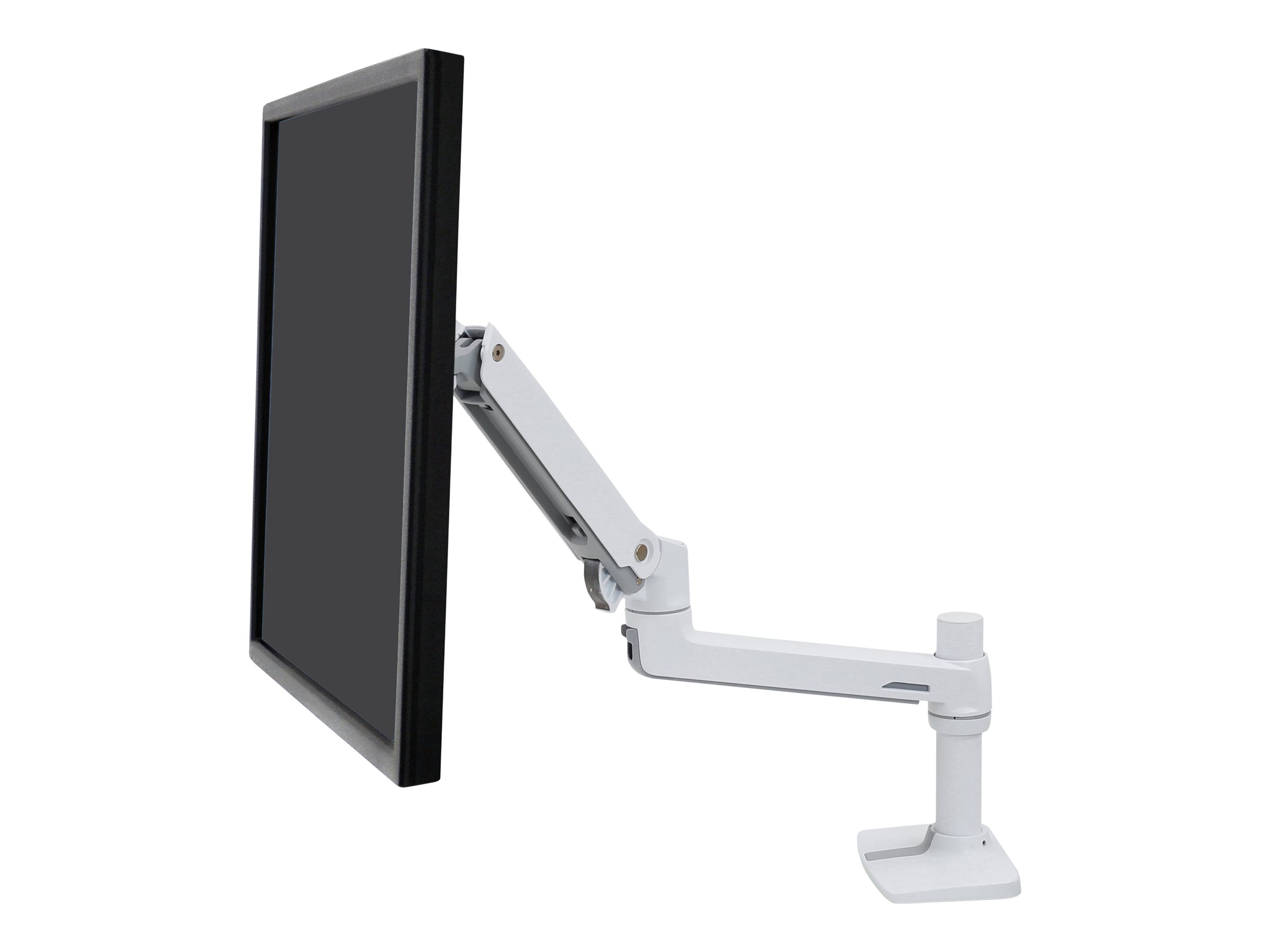Ergotron LX - Befestigungskit (Gelenkarm Spannbefestigung für Tisch Stange Erweiterungshalterung) - für LCD-Display - Aluminium Stahl - weiß - Bildschirmgröße: bis zu 864 cm (bis zu 34 Zoll)