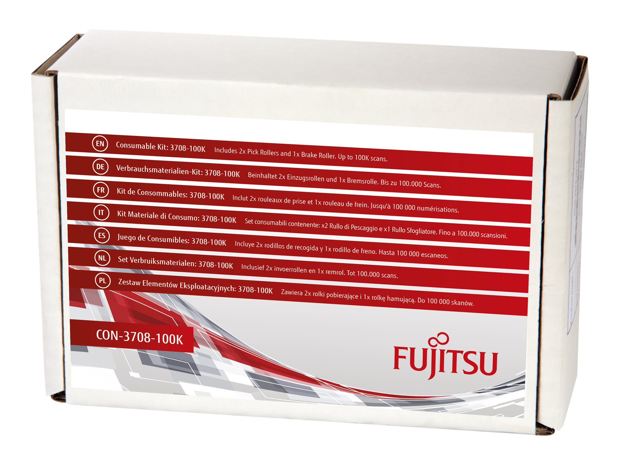 Fujitsu Consumable Kit: 3708-100K - Scanner - Verbrauchsmaterialienkit - für Fujitsu SP-1120, SP-1120N, SP-1125, SP-1125N, SP-1130, SP-1130N