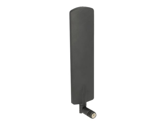 Delock LTE Antenne SMA Stecker 2 dBi omnidirektional drehbar mit Kippgelenk schwarz