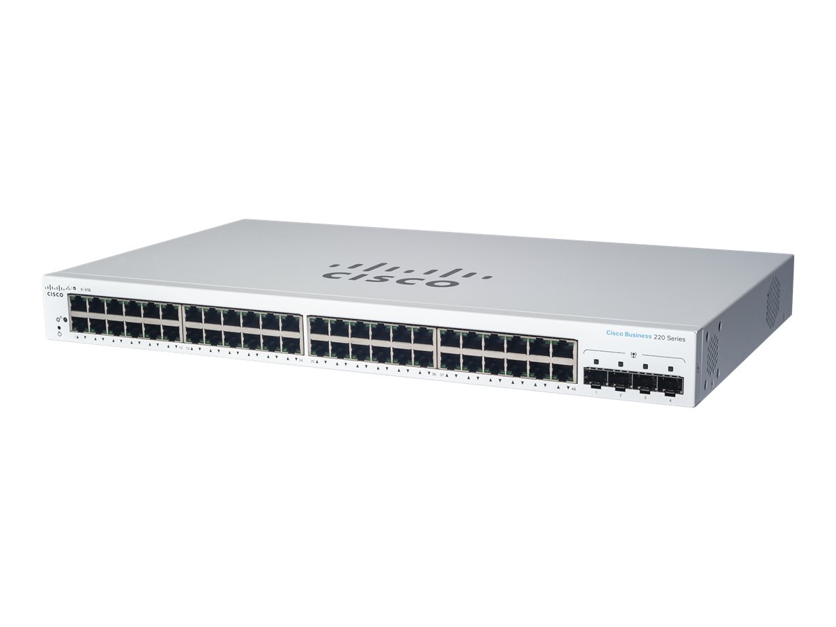 CISCO CBS220 SMART 48-PORT GE POE (CBS220-48P-4X-EU)