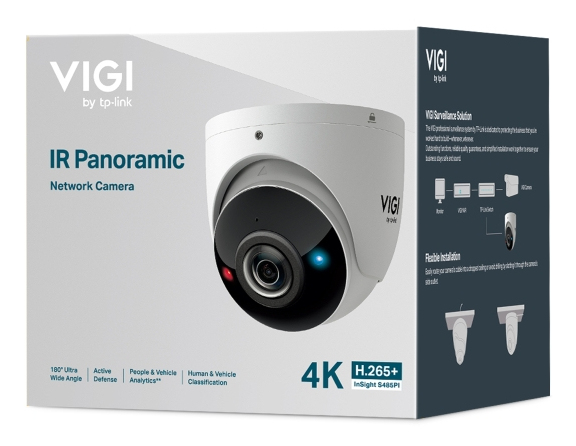 TP-LINK VIGI InSight S485PI V1 - Netzwerk-Überwachungskamera - schwenken/neigen - vandalismusresistent/wasserfest/Farbe, Ansicht 3