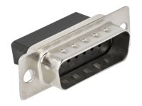 Delock Crimp-Gehäuse - 15-poliger D-Sub Crimp-Stecker (Packung mit 4)