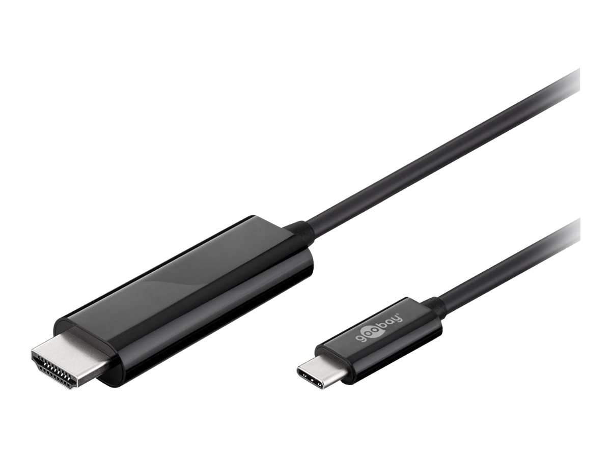 Goobay HDMI-Kabel - HDMI männlich zu 24 pin USB-C männlich Image