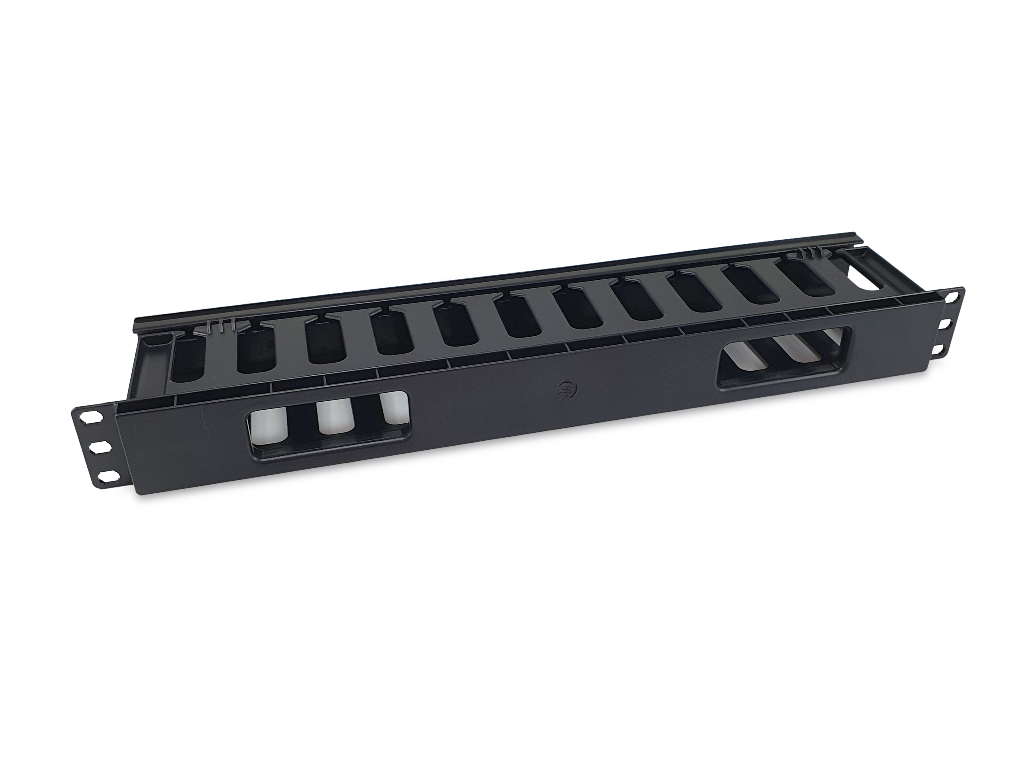 Equip 19 Rack Mount Kabelmanagement-Panel - Schwarz - Kabelmanagementtafel - Schwarz - Acrylnitril-Butadien-Styrol, Ansicht 3