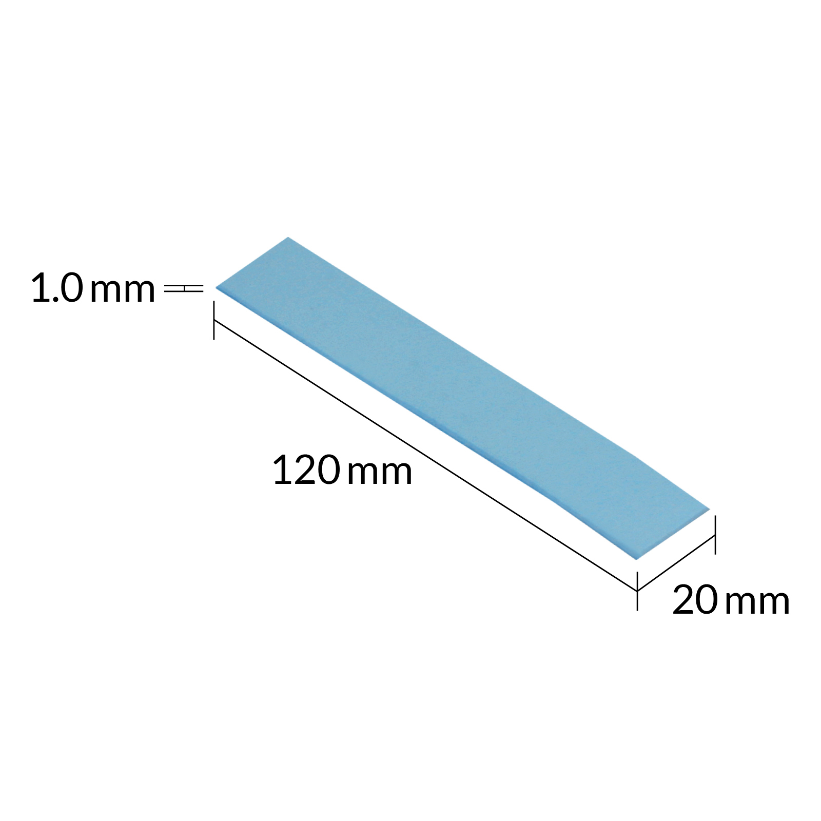 Arctic TP-3 - Thermo-Pad - Blau (Packung mit 4), Ansicht 2